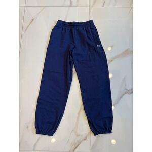 Champion‎ Eco Authentic Navy Blue Fleece Jogger Sweatpants Small